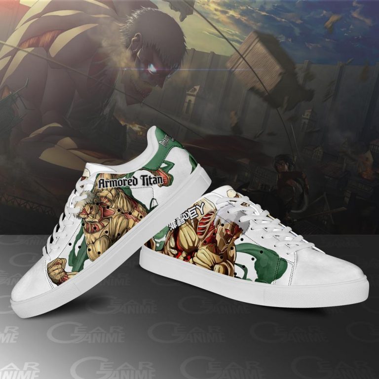 Attack On Titan Armored Titan Skate Sneakers - Attack On Titan Stuff