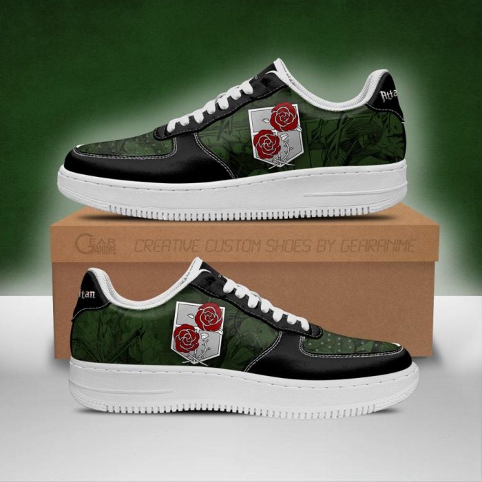 aot garrison regiment air force sneakers attack on titan anime shoes gearanime - Attack On Titan Merch