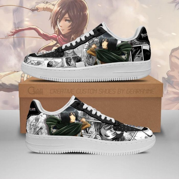 aot mikasa air force sneakers attack on titan anime shoes mixed manga gearanime - Attack On Titan Merch