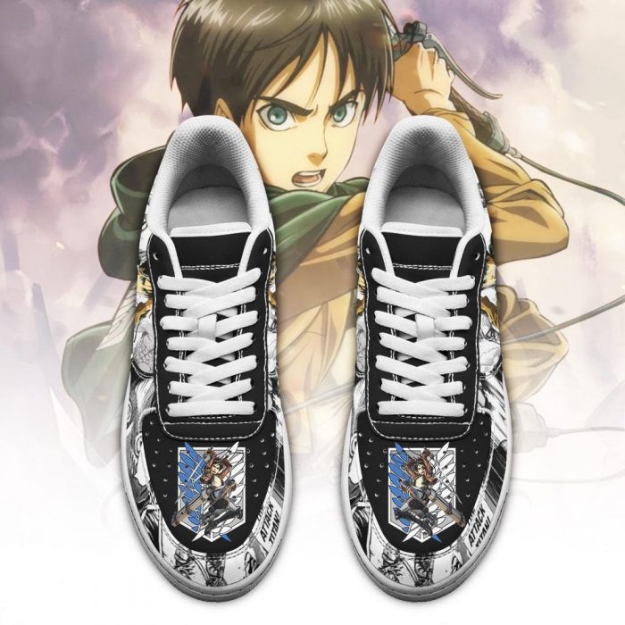aot scout eren air force sneakers attack on titan anime shoes mixed manga gearanime 2 - Attack On Titan Merch
