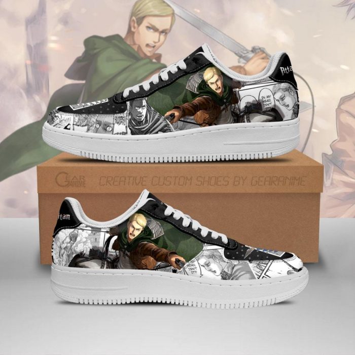 aot scout erwin air force sneakers attack on titan anime shoes mixed manga gearanime - Attack On Titan Merch