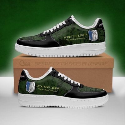 aot scout regiment slogan air force sneakers attack on titan anime shoes gearanime - Attack On Titan Merch