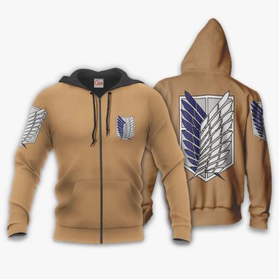 aot wings of freedom scout shirt costume attack on titan hoodie sweater gearanime - Attack On Titan Merch
