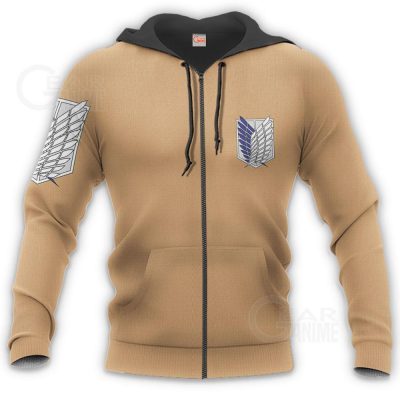aot wings of freedom scout shirt costume attack on titan hoodie sweater gearanime 8 - Attack On Titan Merch