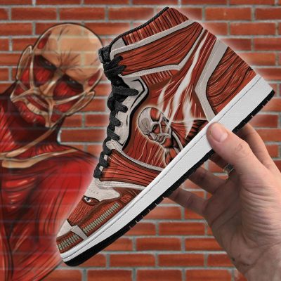 colossal titan jordan sneakers attack on titan anime sneakers gearanime 4 - Attack On Titan Merch