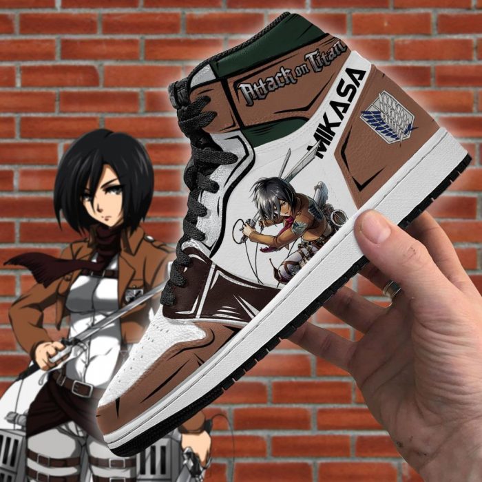 mikasa ackerman jordan sneakers attack on titan anime sneakers gearanime 4 - Attack On Titan Merch