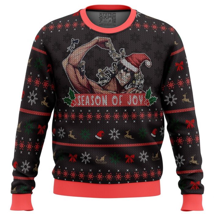 season of joy attack on titan premium ugly christmas sweater 630203 - Attack On Titan Merch