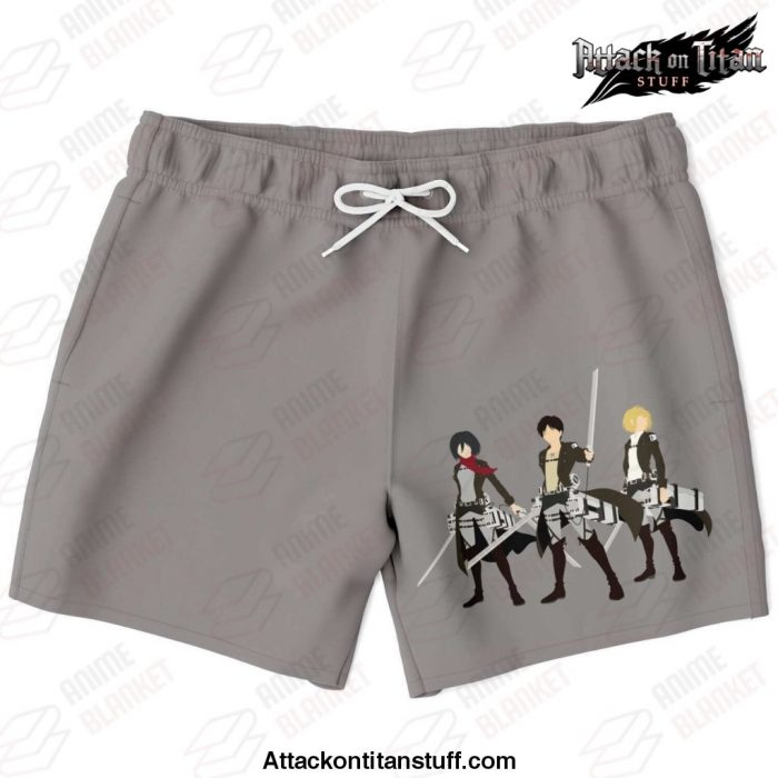 aot swim trunk 02 xs trunks men aop 855 - Attack On Titan Merch