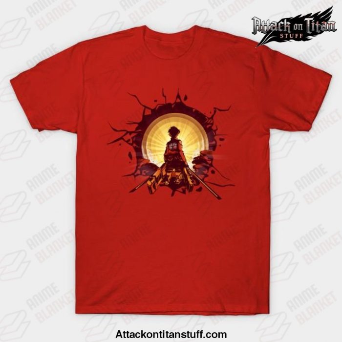 attack on titan surprise t shirt red s 742 - Attack On Titan Merch