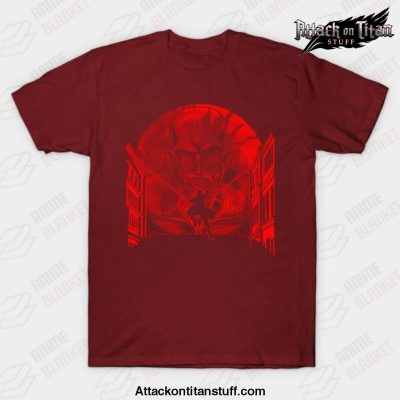 attack on titan that day t shirt red s 345 - Attack On Titan Merch