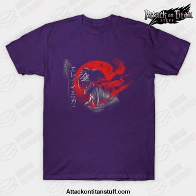 eren t shirt purple s 942 - Attack On Titan Merch