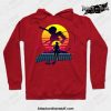 retro style levi ackerman hoodie red s 434 - Attack On Titan Merch