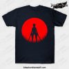 yeager silhouette attack t shirt navy blue s 316 - Attack On Titan Merch