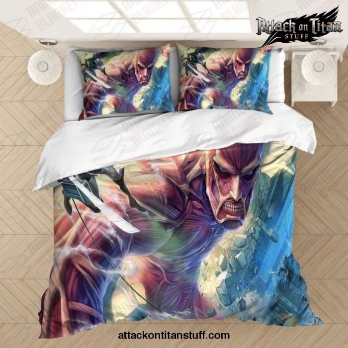 2021 attack on titan 3d printed bedding set cover eu sk 260x220cm 602 1 - Attack On Titan Merch