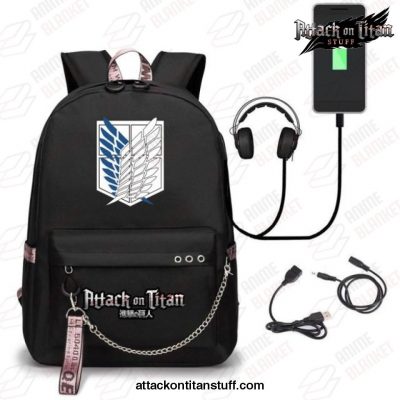 2021 attack on titan backpack cosplay black one size other 881 1 - Attack On Titan Merch