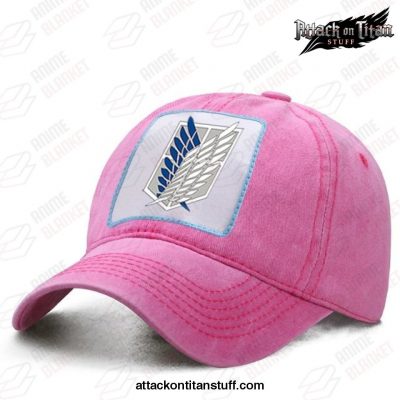 2021 attack on titan baseball cap rose red 367 1 - Attack On Titan Merch