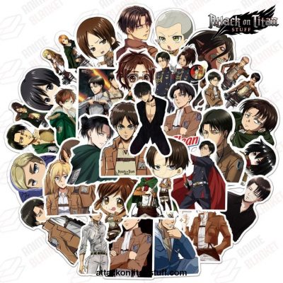 50pcslot attack on titan waterproof stickers 449 1 - Attack On Titan Merch