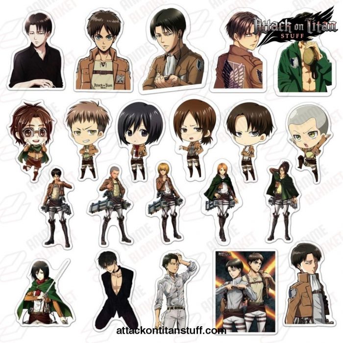 50pcslot attack on titan waterproof stickers 940 1 - Attack On Titan Merch