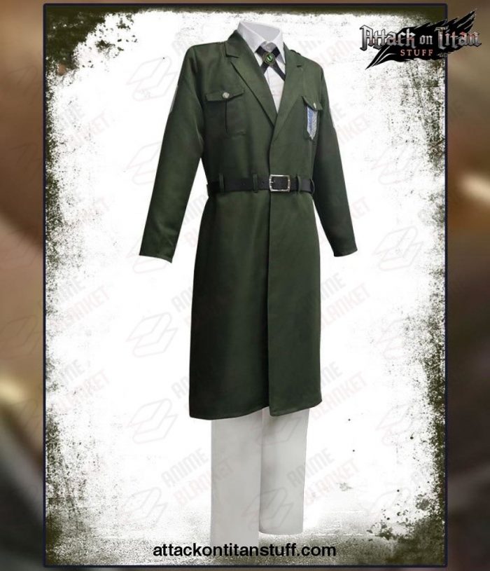 attack on titan cosplay full set uniform army green long coat 189 1 - Attack On Titan Merch