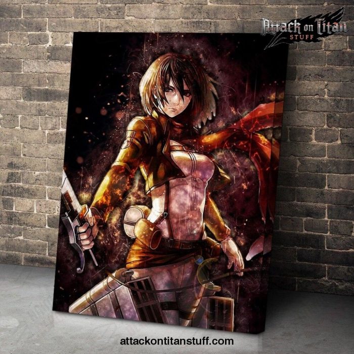 attack on titan mikasa lady color wall art 521 1 - Attack On Titan Merch
