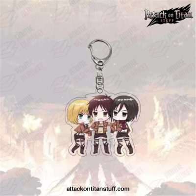 new arrival attack on titan keychain plated style 1 154 1 - Attack On Titan Merch