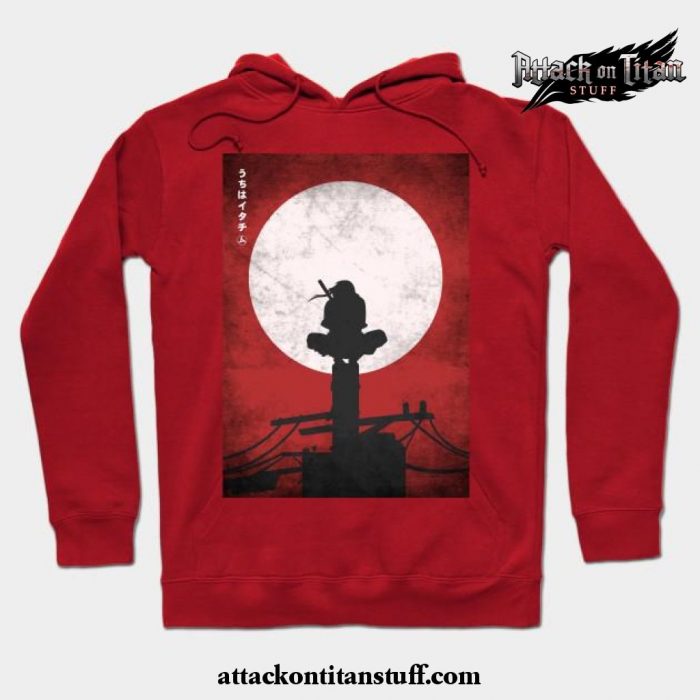 bloody sky hoodie red s 578 - Attack On Titan Merch
