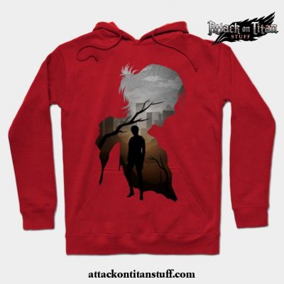 eren aot art hoodie 308 - Attack On Titan Merch