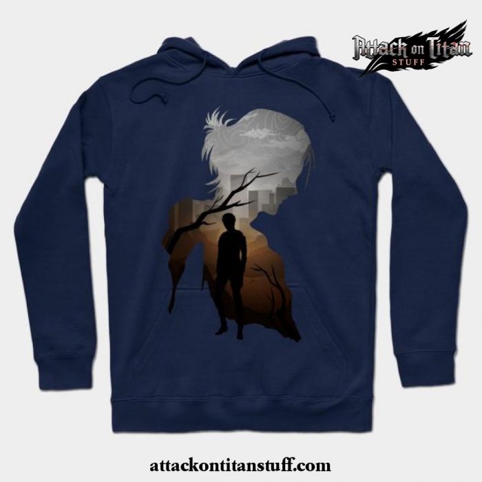 eren aot art hoodie 343 - Attack On Titan Merch