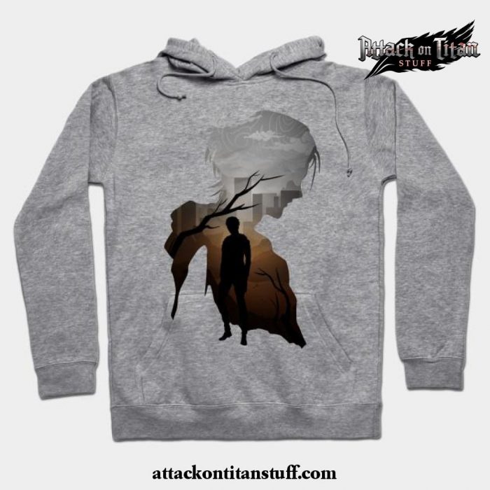 eren aot art hoodie 570 - Attack On Titan Merch