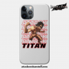 eren jaeger titan phone case iphone 78 535 - Attack On Titan Merch