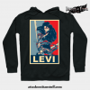 levi ackerman poster hoodie black s 903 - Attack On Titan Merch