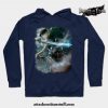 levi ackerman with sword hoodie navy blue s 292 - Attack On Titan Merch