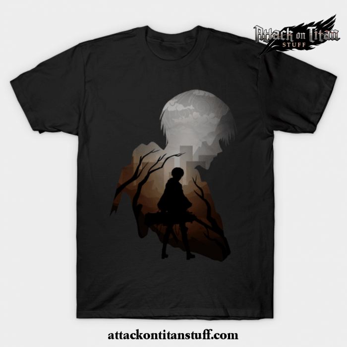 levi aot t shirt black s 521 - Attack On Titan Merch