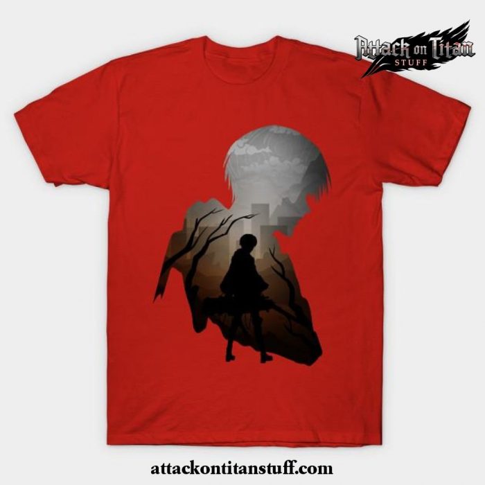 levi aot t shirt red s 938 - Attack On Titan Merch