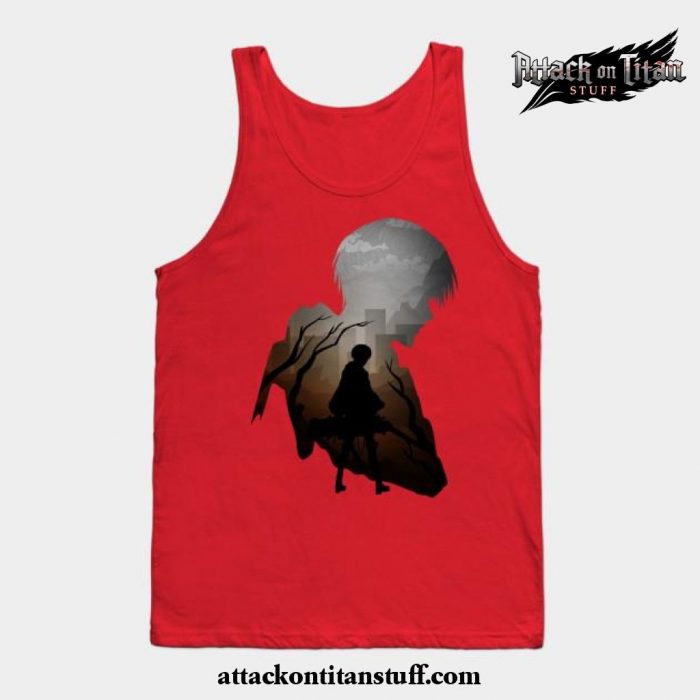 levi aot tank top red s 312 - Attack On Titan Merch