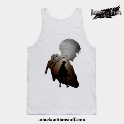 levi aot tank top white s 200 - Attack On Titan Merch