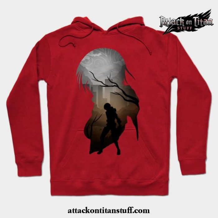mikasa aot hoodie red s 560 - Attack On Titan Merch