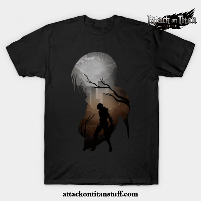 mikasa aot t shirt black s 529 - Attack On Titan Merch