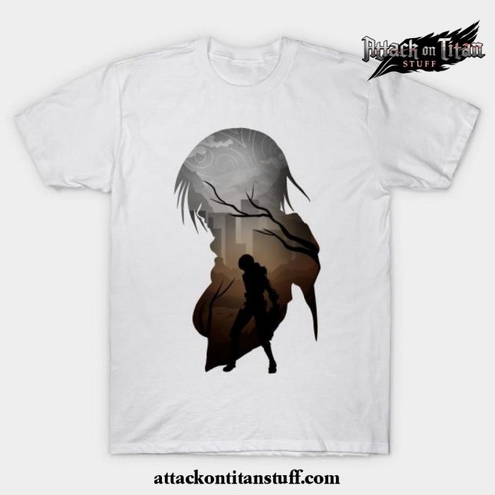 mikasa aot t shirt white s 623 - Attack On Titan Merch