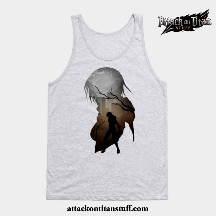 mikasa aot tank top gray s 716 - Attack On Titan Merch