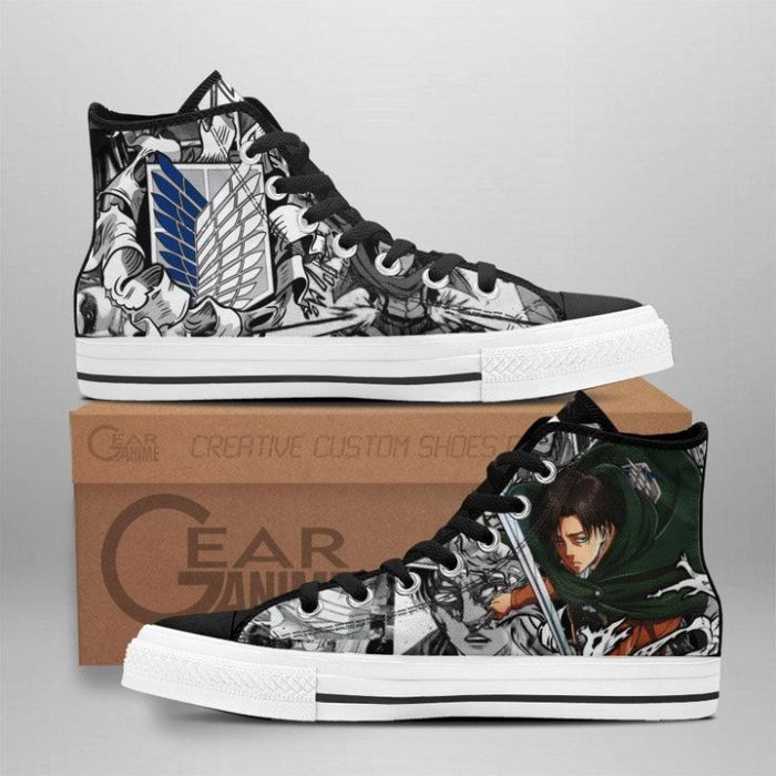 Captain Levi Converse Shoes - Attack On Titan Stuff