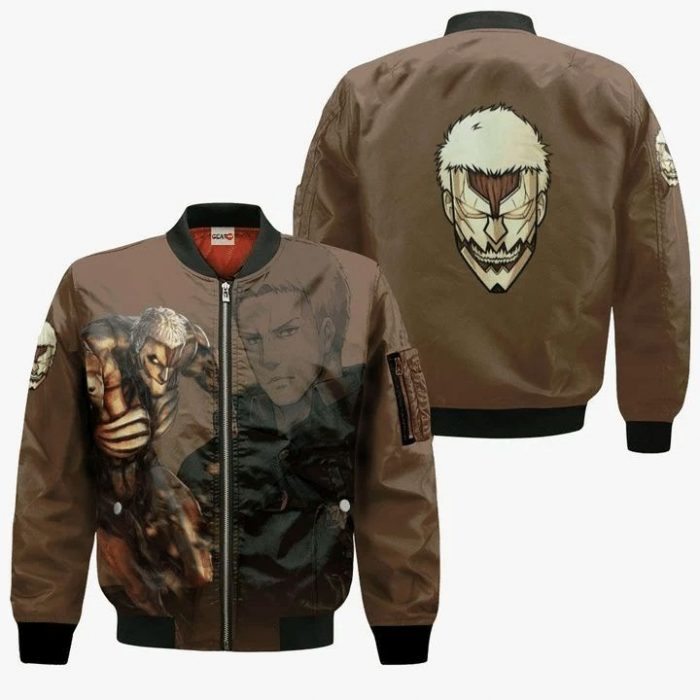 AOT Armored Titan Attack On Titan Anime Manga 3D Bomber - Attack On Titan Merch