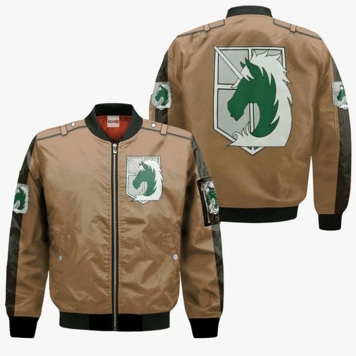 AOT Military Police Attack On Titan Anime Manga 3D Bomber - Attack On Titan Merch