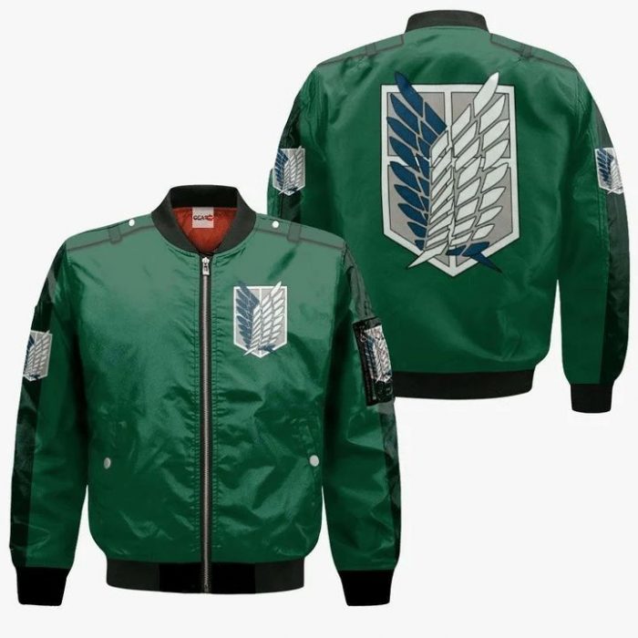 AOT Scout Wings Of Freedom Attack On Titan Anime Manga 3D Bomber - Attack On Titan Merch