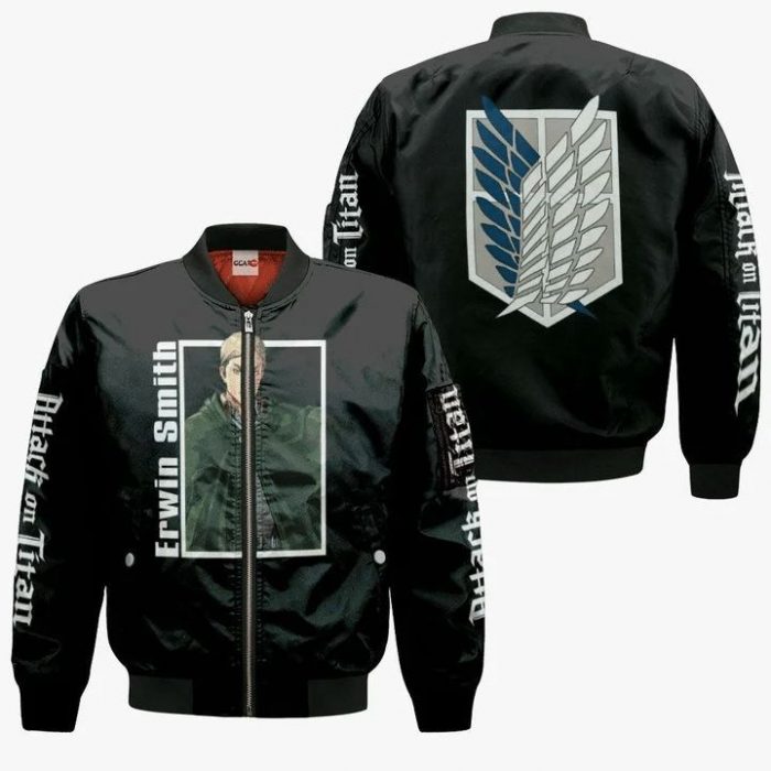 Erwin Smith Anime Manga Shingeki Kyojin Attack On Titan 3D Bomber - Attack On Titan Merch