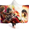 anime attack on titan hooded blanket 10 - Attack On Titan Merch