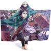 anime attack on titan hooded blanket levi ackerman sword flannel blanket - Attack On Titan Merch
