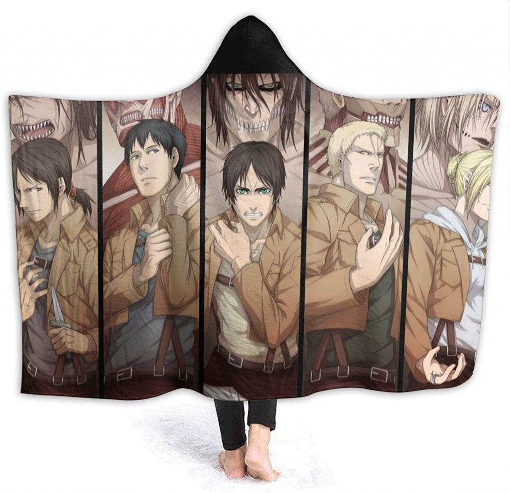 Attack On Titan Hooded Blankets New Collection 2024