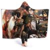 anime attack on titan hooded blanket wearable soft throw blanket - Attack On Titan Merch