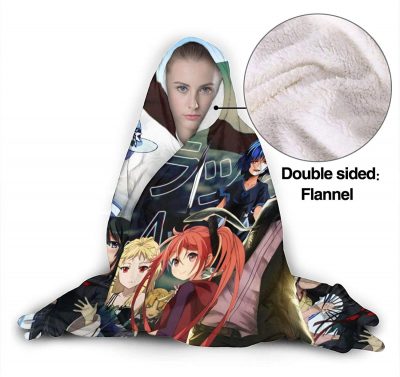 anime attack on titan hooded blanket wearable soft throw blanket 6 - Attack On Titan Merch